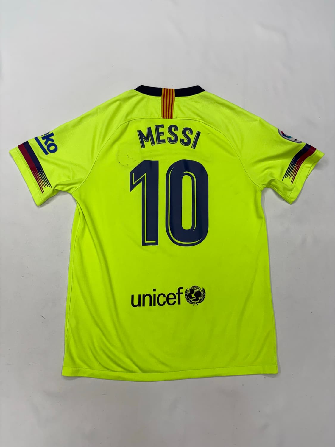 18 19 나이키 FC 바르셀로나 메시 어웨이 브레스 스타디움 축구 져지 상품이미지1