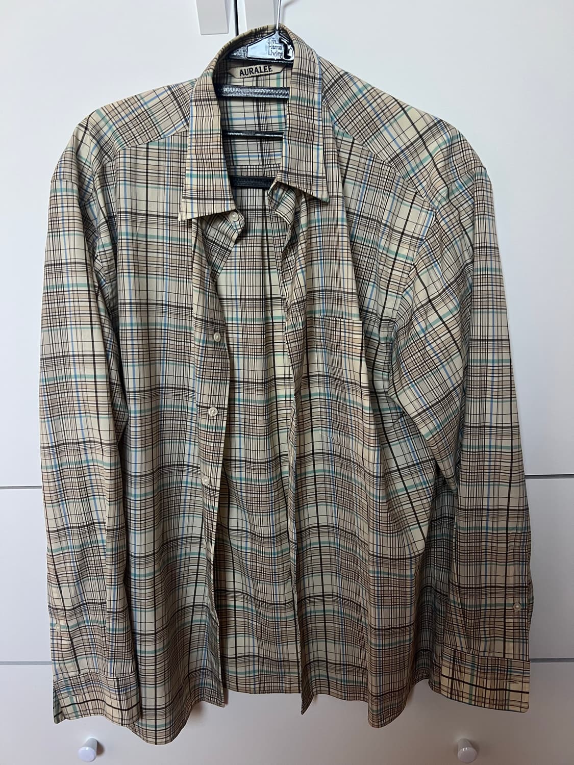 오라리 SUPER LIGHT WOOL CHECK SHIRT 상품이미지2
