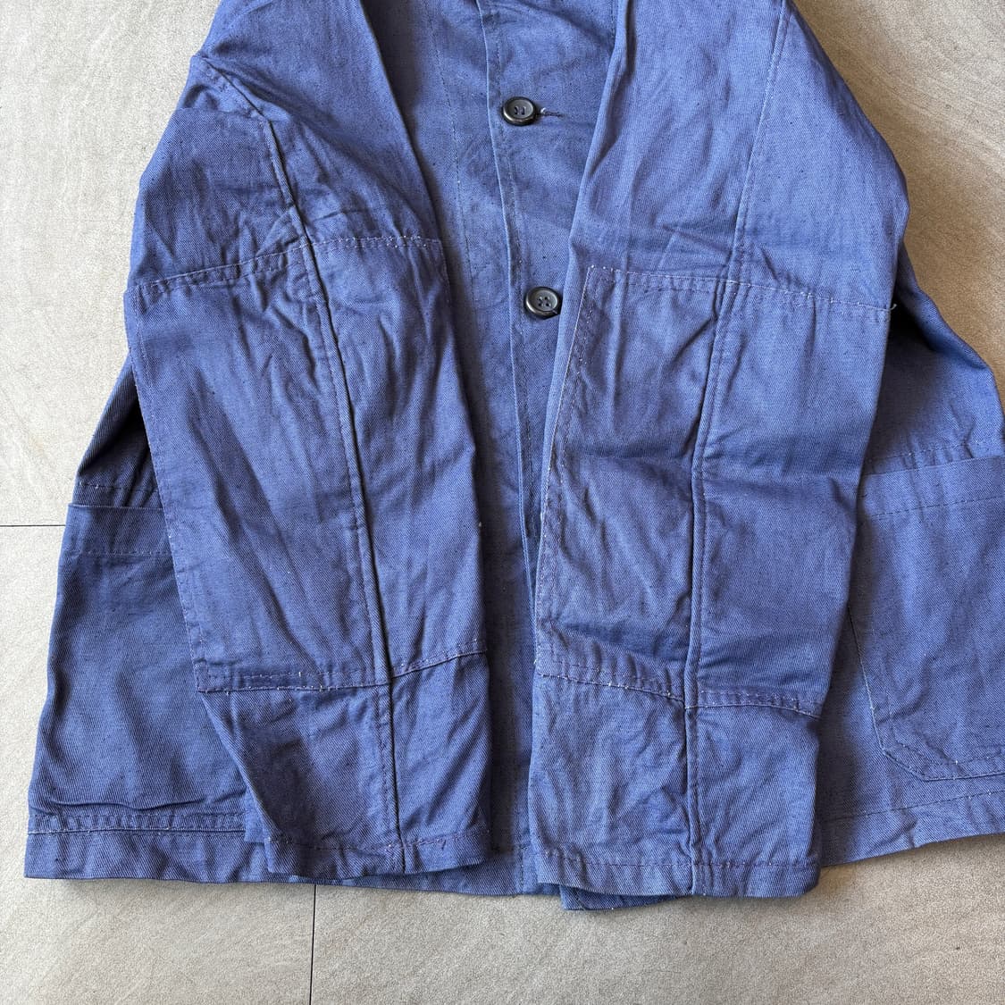 90년대 빈티지 프랑스 생산 프렌치 워크 트윌코튼 자켓 상품이미지8