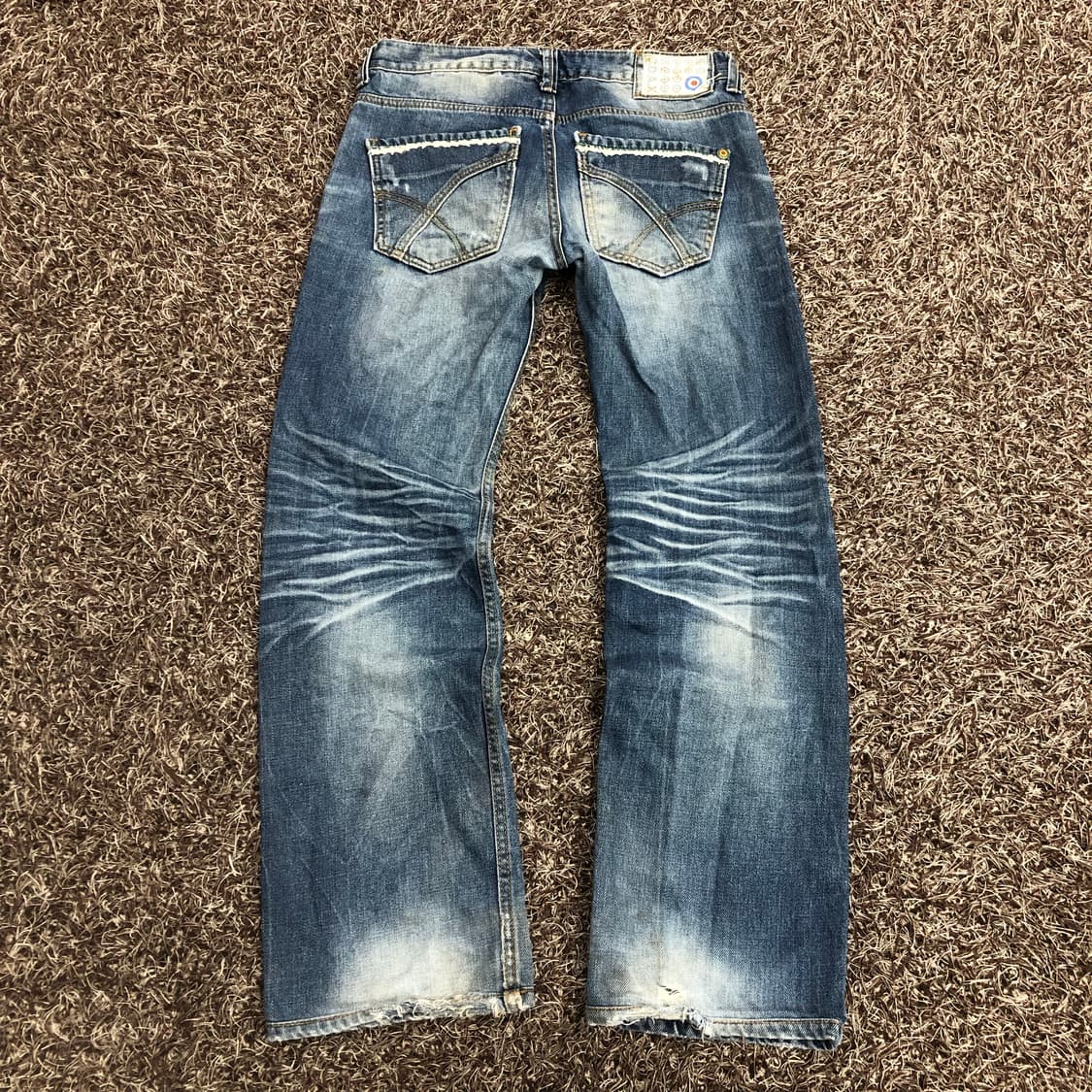 COAX 빈티지 워시드 디스 데님 팬츠 상품이미지5