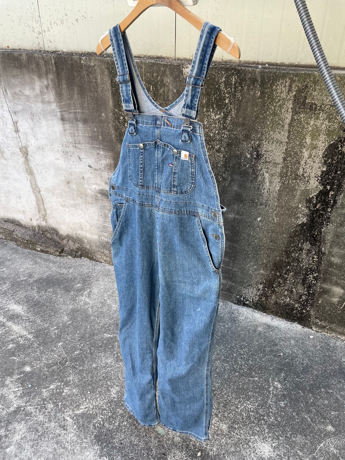 칼하트 빈티지 데님 오버롤 상품이미지3
