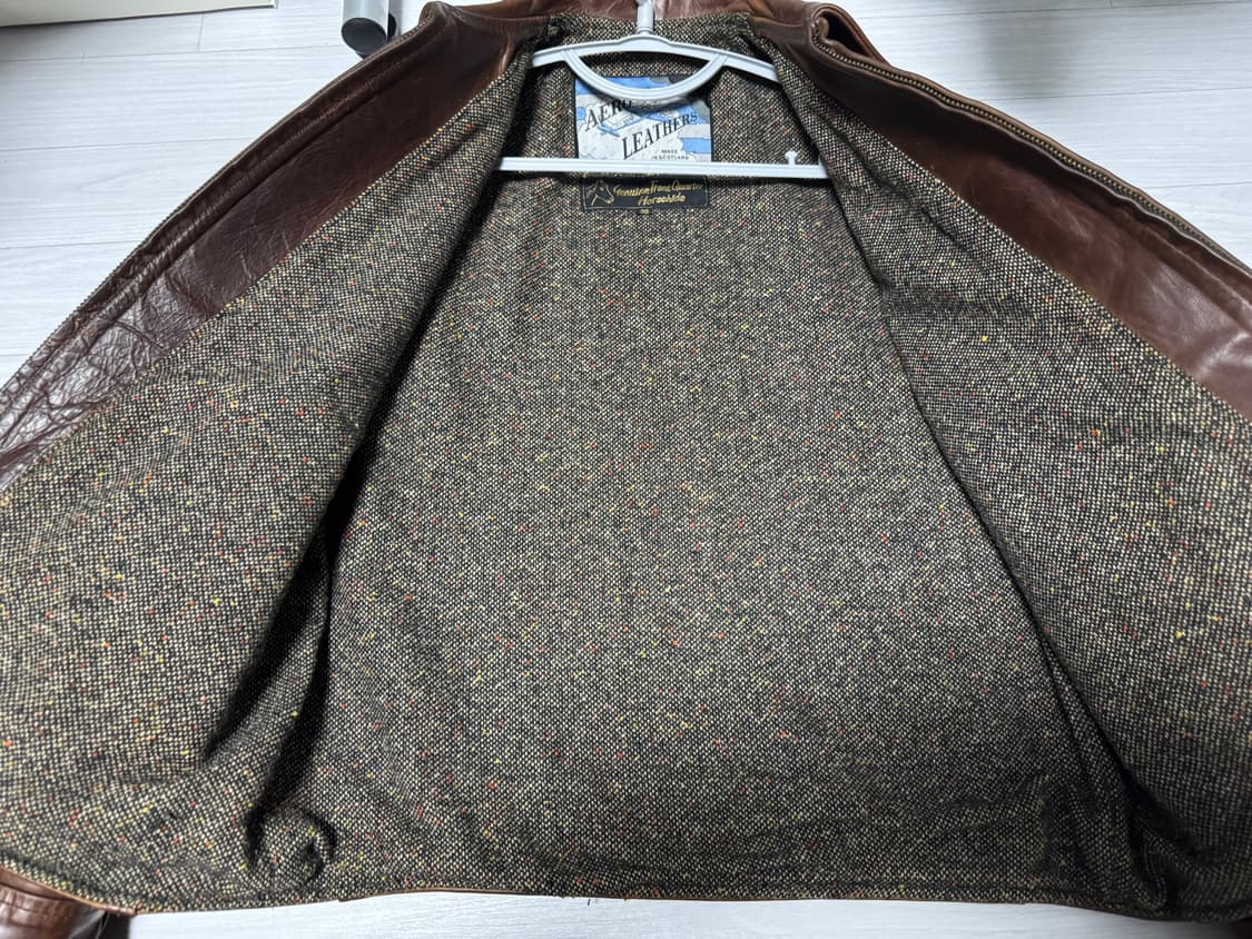 38) 90s 크롬악셀 에어로레더 하이웨이맨 브라운 상품이미지10