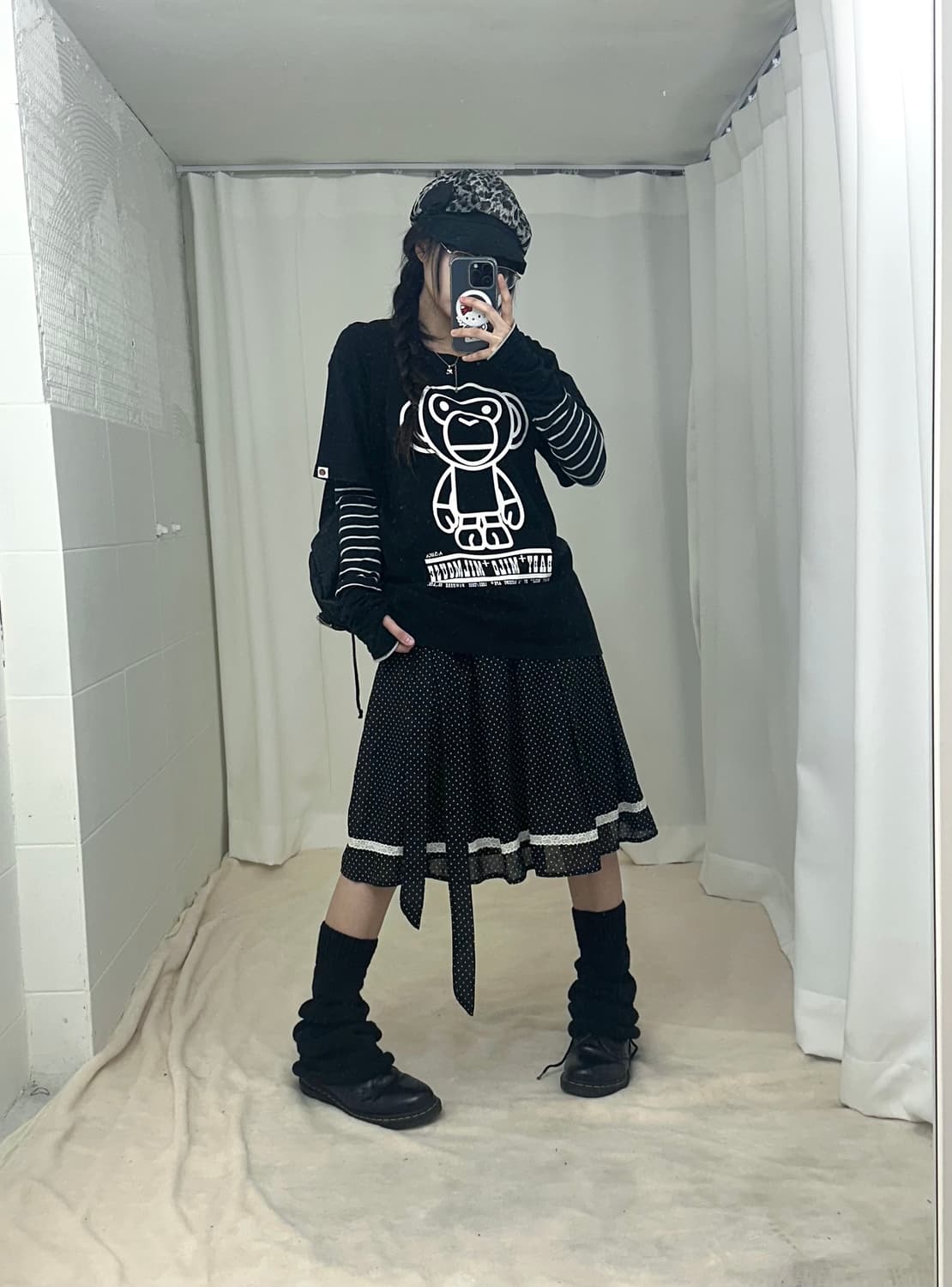 베이프 베이비 마일로 반팔 티 블랙 상품이미지2