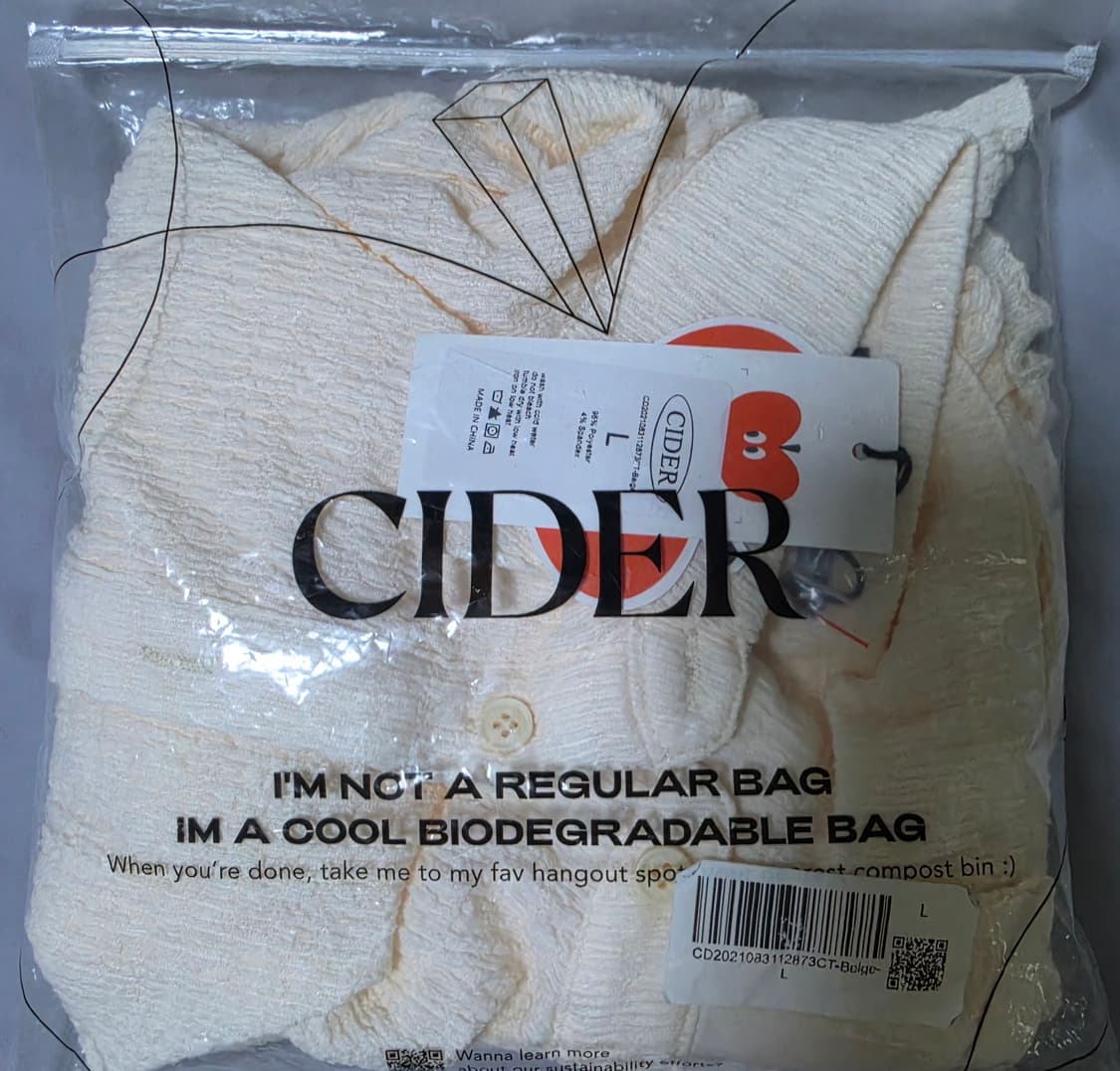 (새상품) 샵 CIDER 윤아 크롭 셔츠 L 상품이미지1