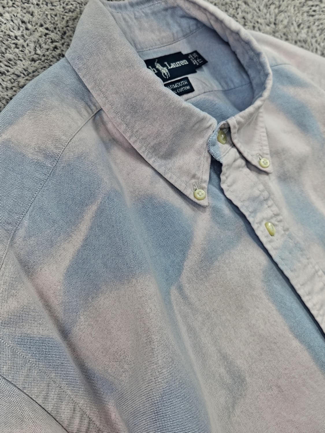 폴로랄프로렌 버튼다운 셔츠 다잉커스텀 (2XL추정) / 11805 상품이미지8