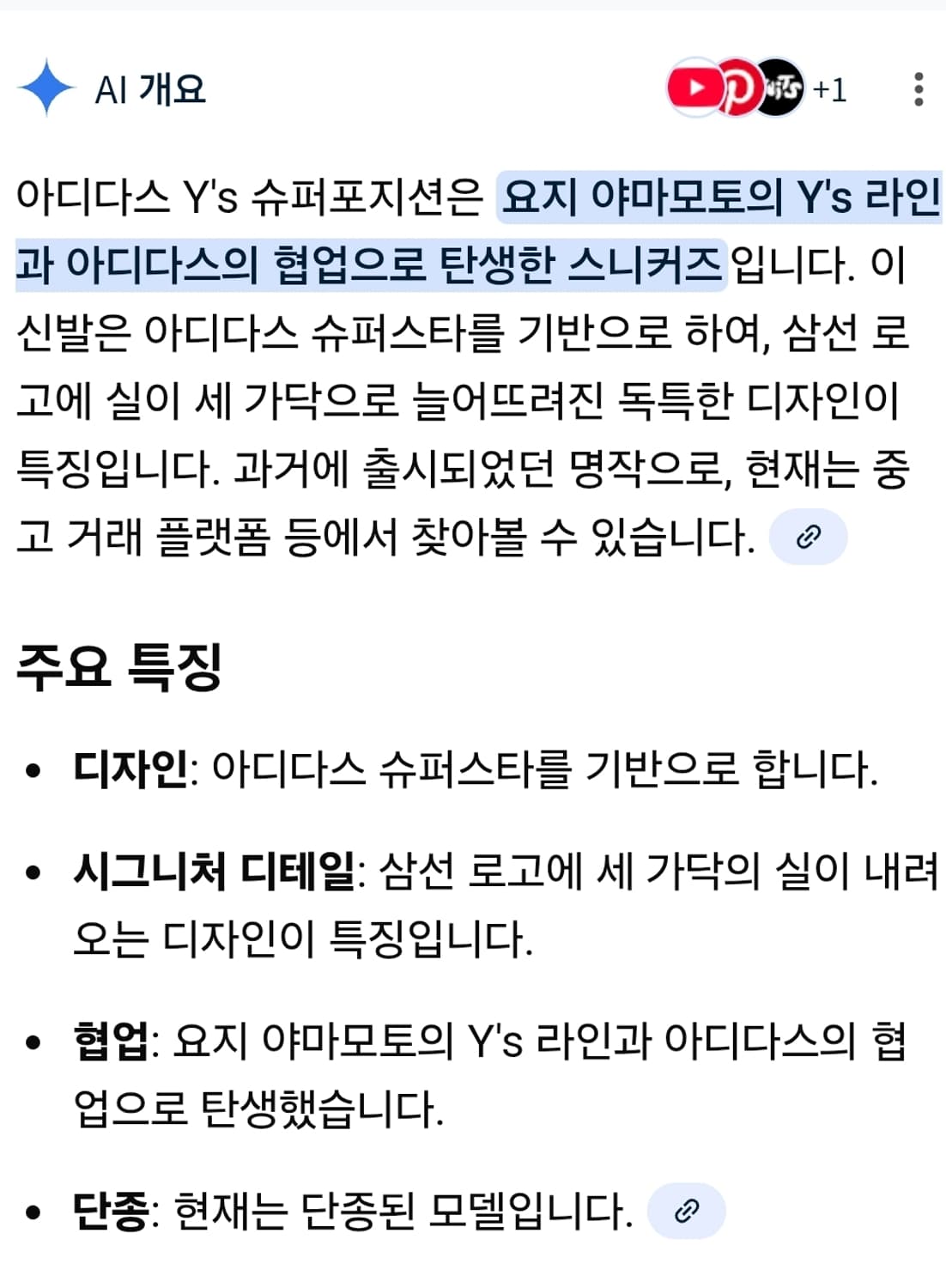 아디다스 요지야마모토 Y's 슈퍼포지션 255 상품이미지8