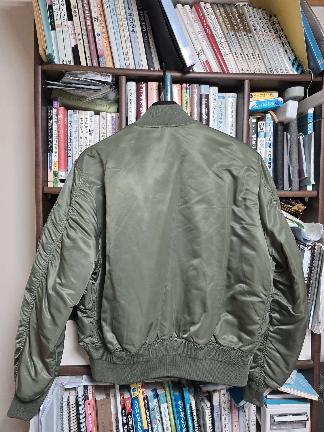 자바나스 에센셜 MA-1 패딩 자켓 카키 M 상품이미지3