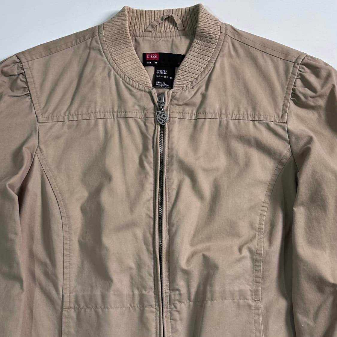 디젤 베이지 셔링 코튼 자켓   상품이미지2
