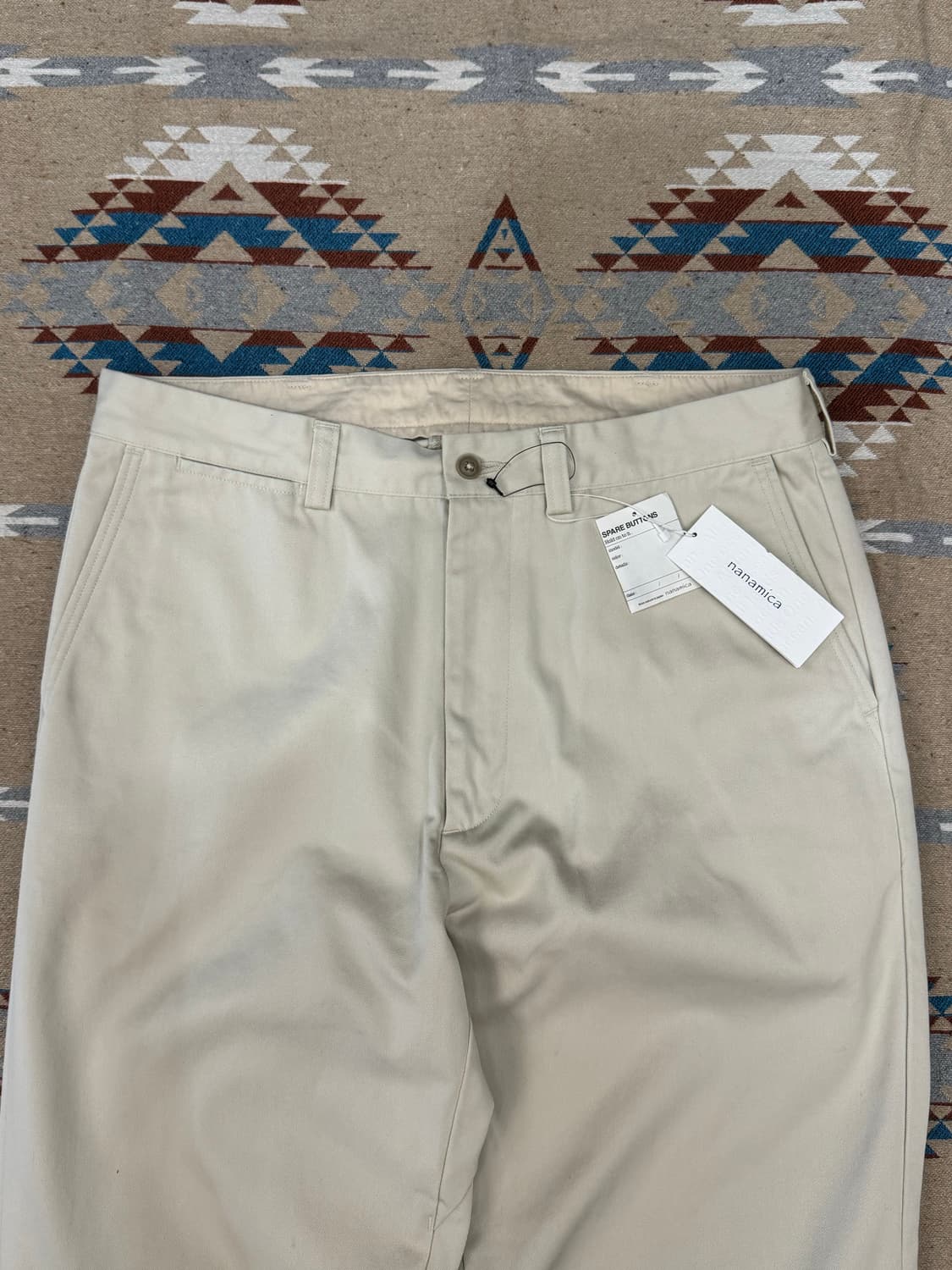 [34] 나나미카 와이드 스트레이트 치노 팬츠 드라이 샌드 상품이미지2
