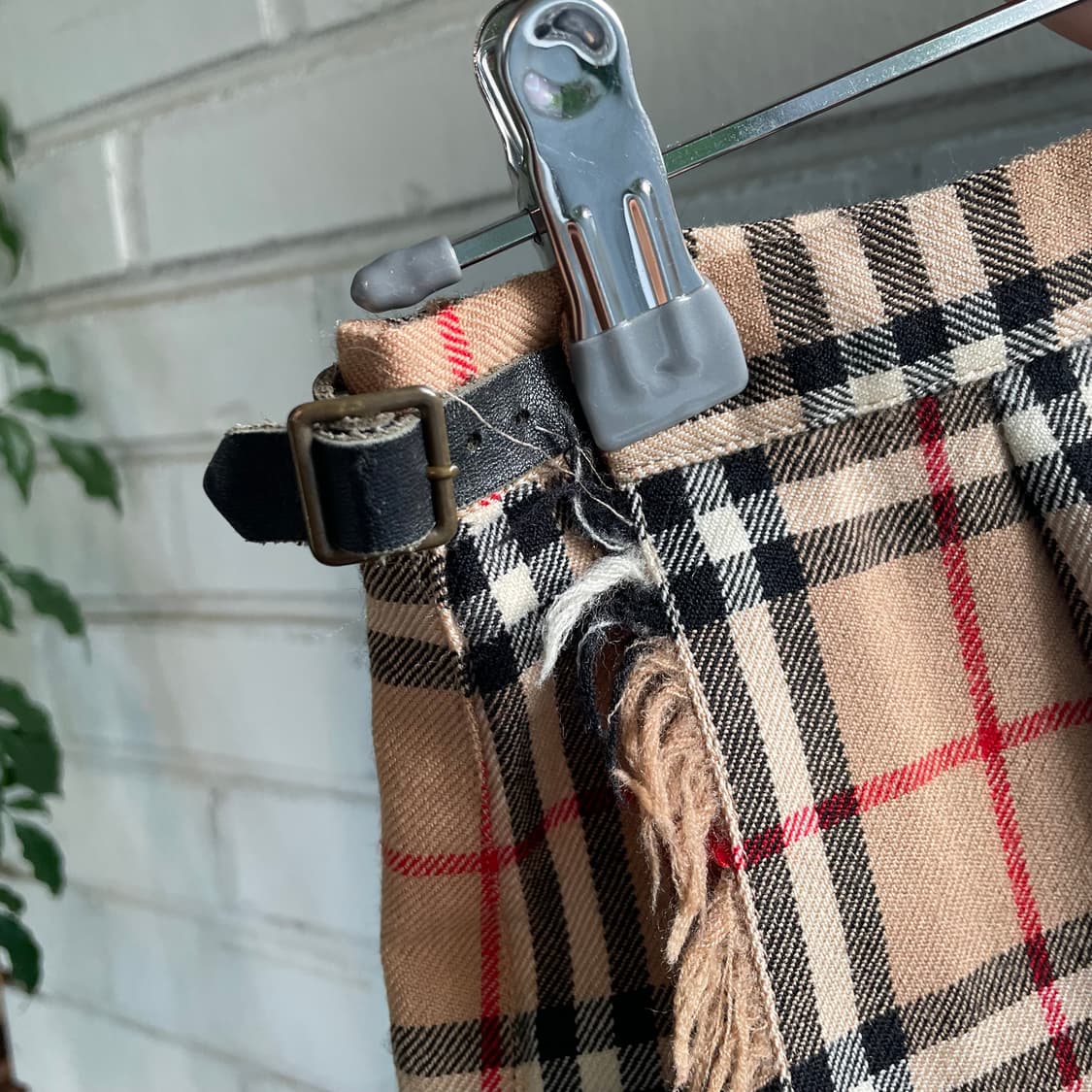 버버리 블루라벨 노바체크 울 랩스커트 상품이미지2