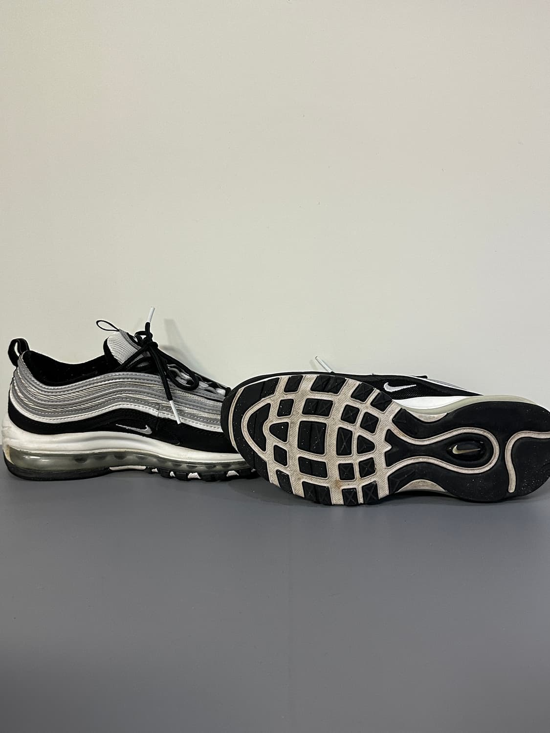 나이키 에어맥스97 화이트블랙실버 운동화 상품이미지6