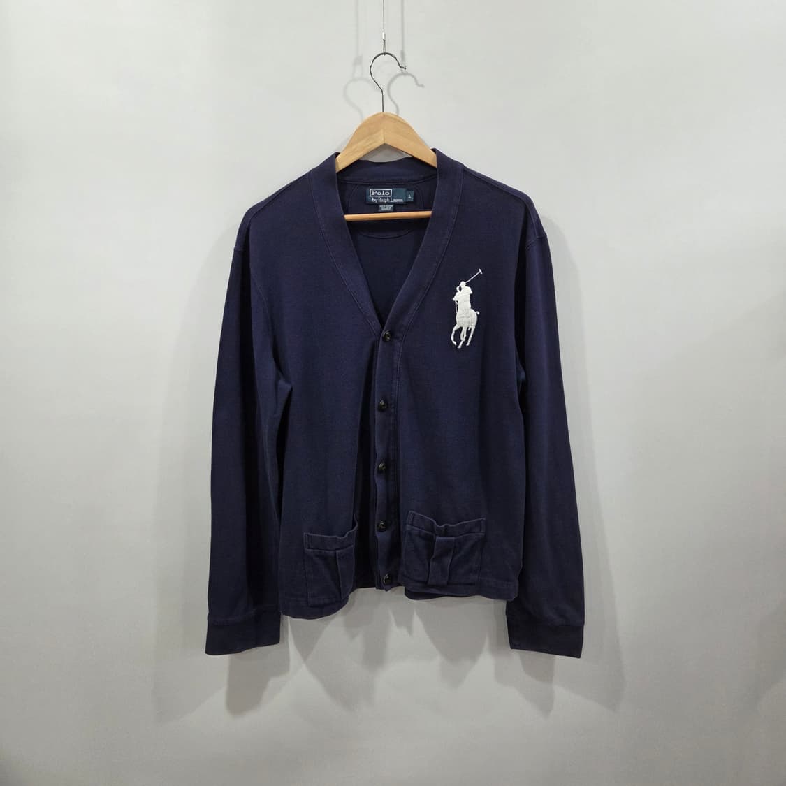 폴로랄프로렌 코튼 네이비 가디건 L 상품이미지1