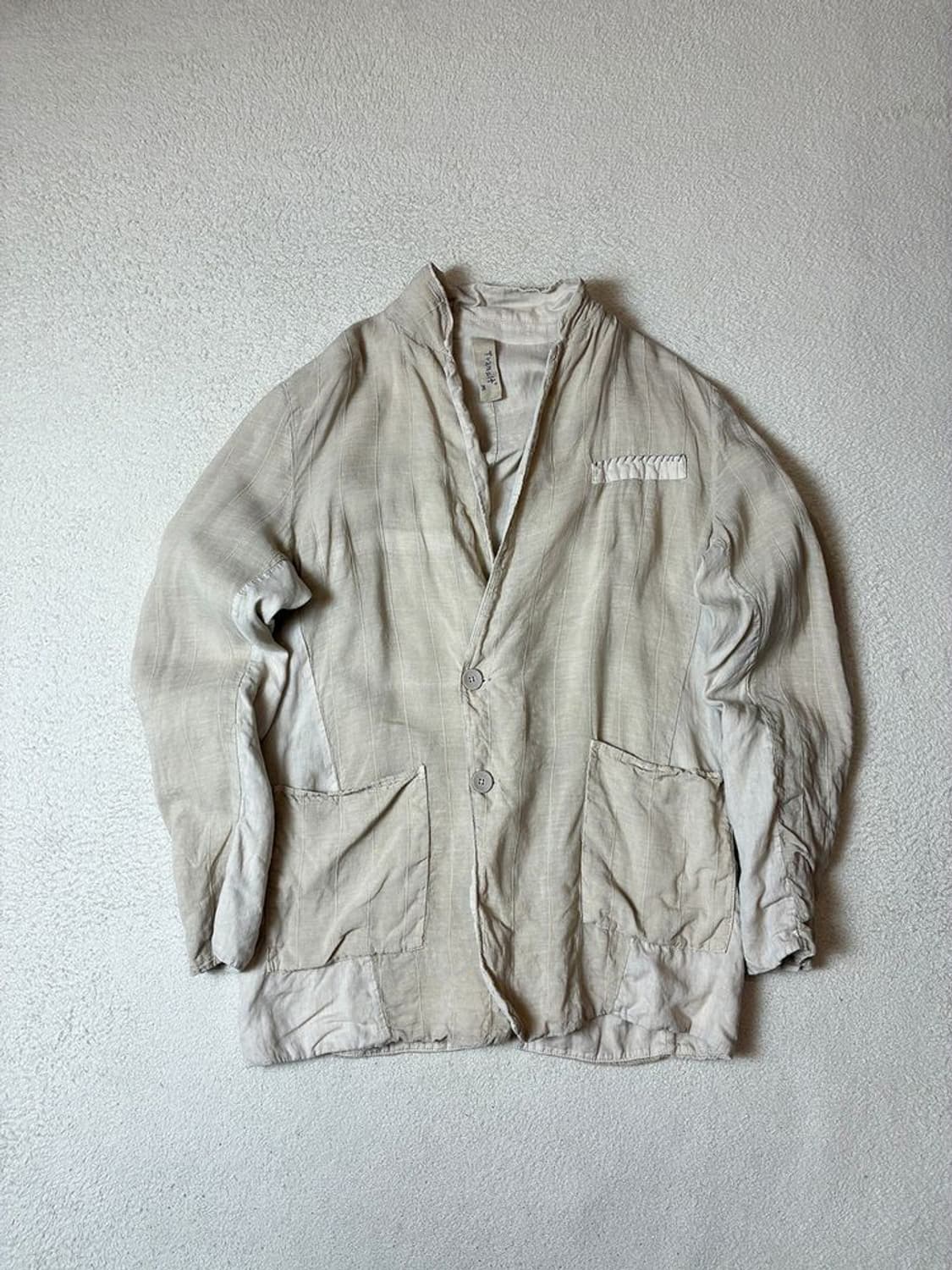 트랜짓 Transit 린넨 파이핑 블레이저 PN7768 상품이미지1