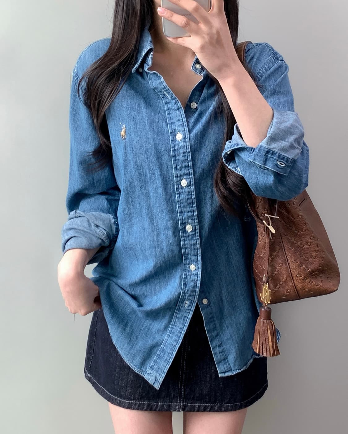 폴로 데님 셔츠  상품이미지1