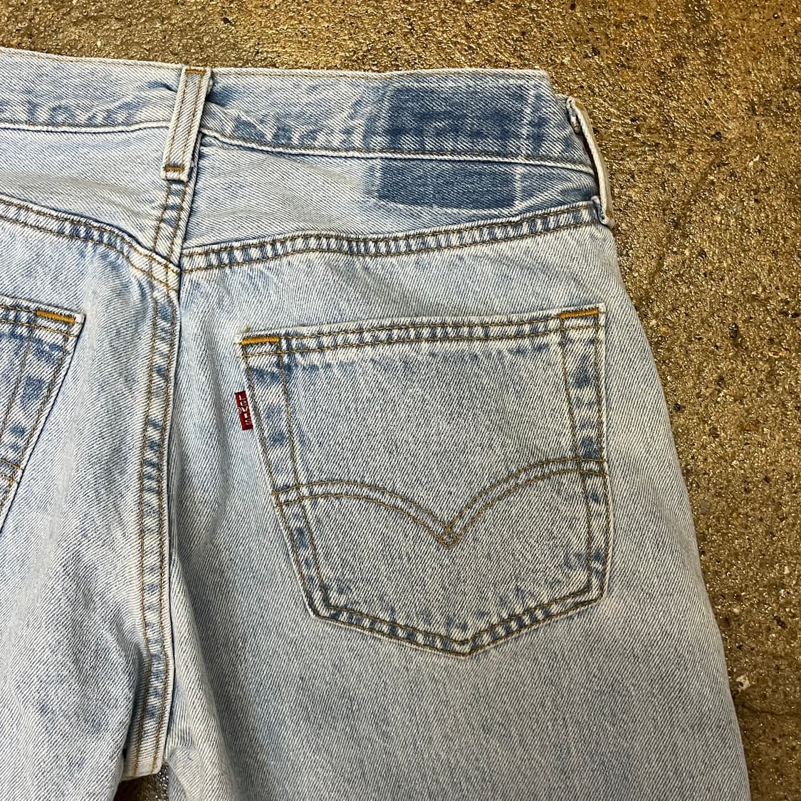 미국 빈티지 리바이스 501 연청 청바지 데님팬츠 상품이미지6