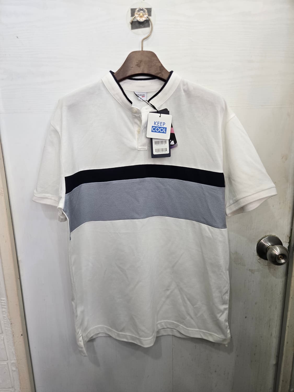 105,XL,택있는 새상품)) POLHAM 폴햄 반팔티셔츠! 깔끔한디자인 상품이미지1