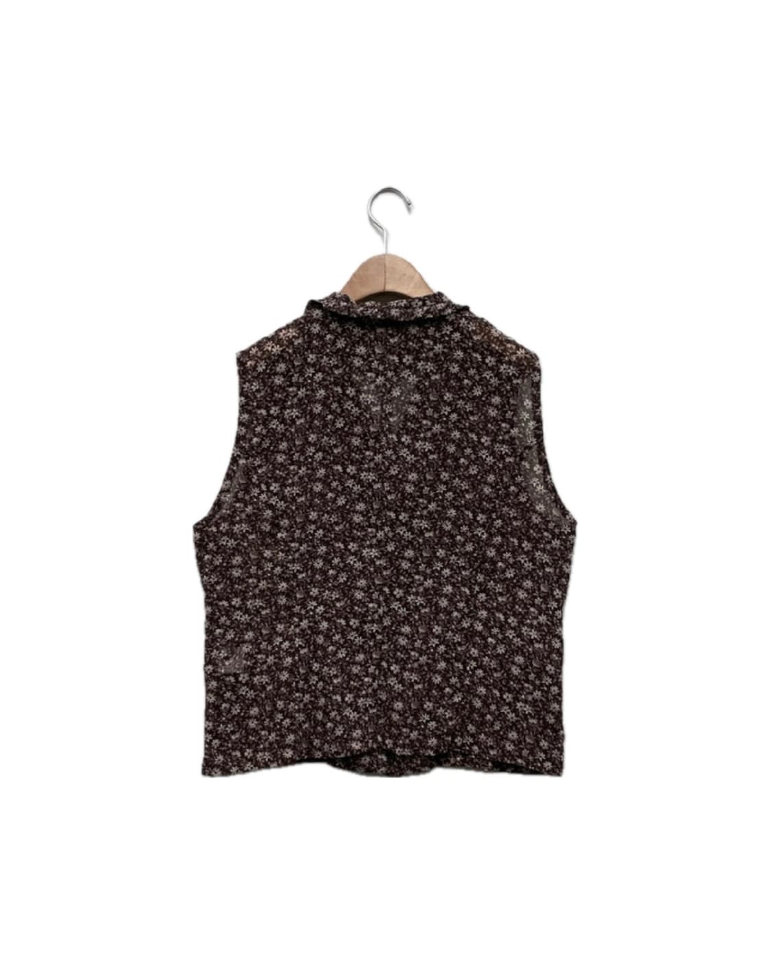 Floral Frill Sleeveless Blouse  상품이미지3