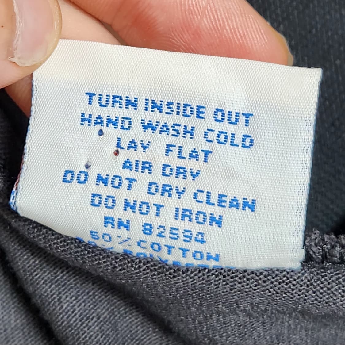 USA Made 무지 빈티지 블랙 반팔티  상품이미지5