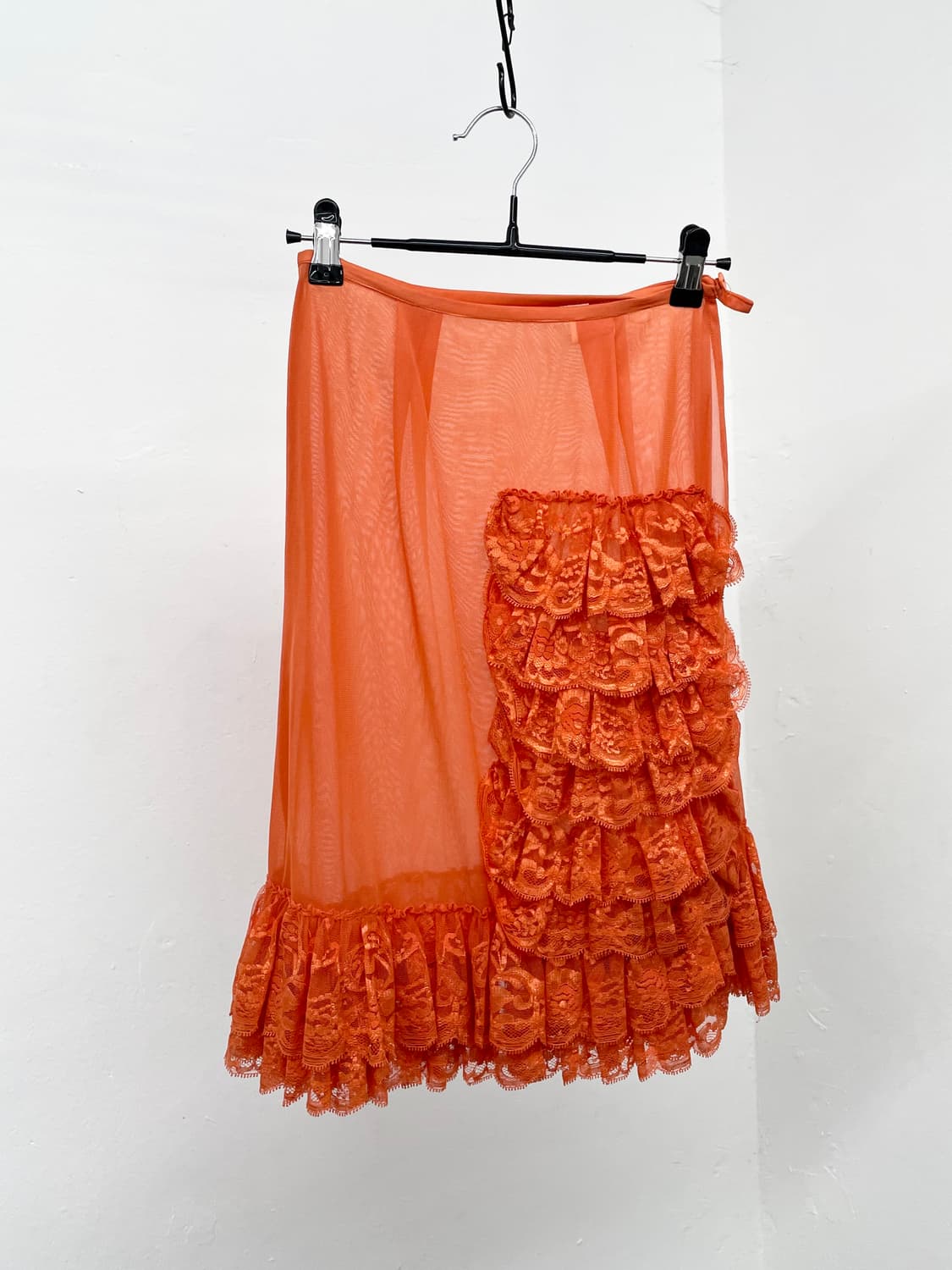 오렌지 시어 레이스 캉캉 스커트🍊 상품이미지1