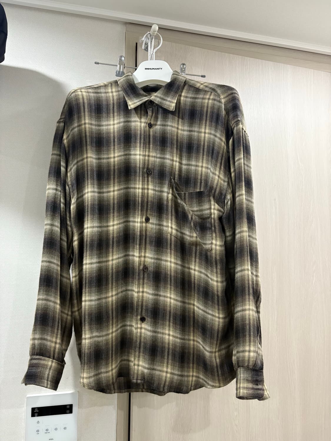 폴리테루 멀티브라운 체크셔츠 상품이미지1