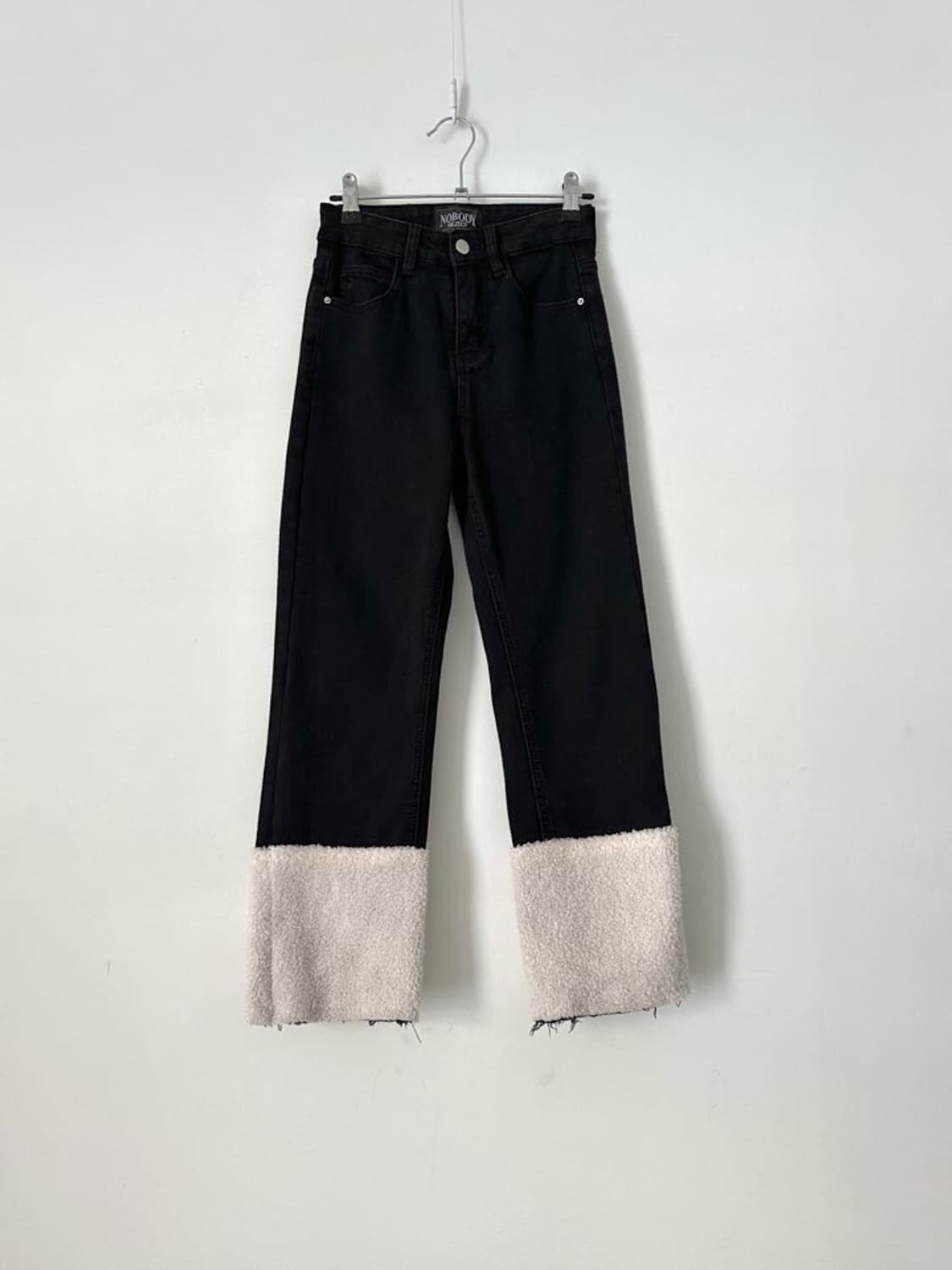 Sherpa point pants / black 상품이미지1