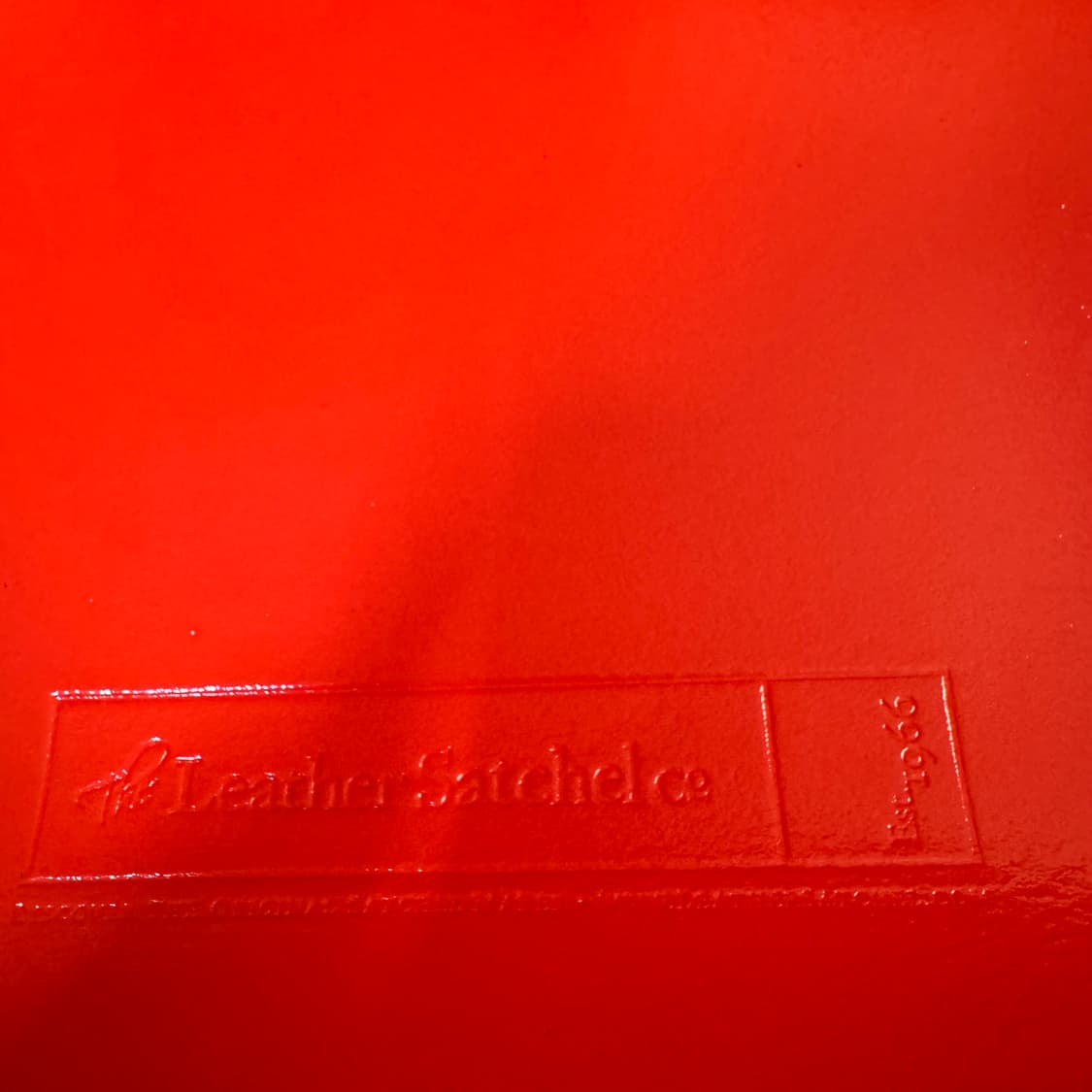 더레더 사첼백 레드 유광 상품이미지3