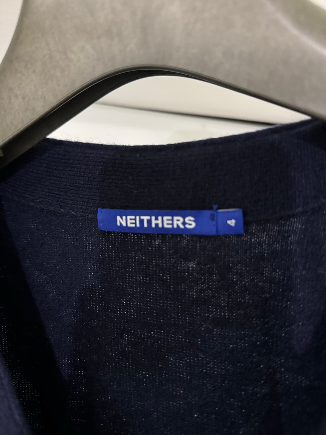 네이더스 메리노 울 가디건 네이비 4 상품이미지3