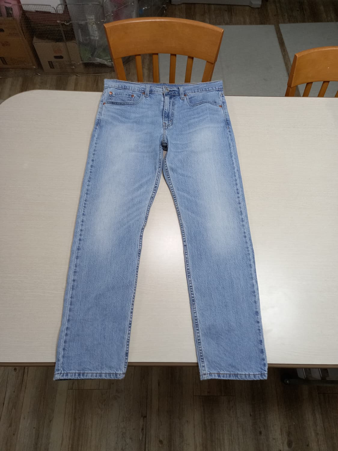 32 리바이스502 워싱 스판 슬림일자 연청 32-390 상품이미지1