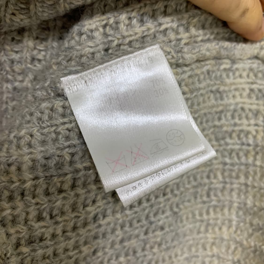 빔즈 반팔 니트 미니 원피스 레이어드 롱 니트 탑 빈티지 상품이미지5