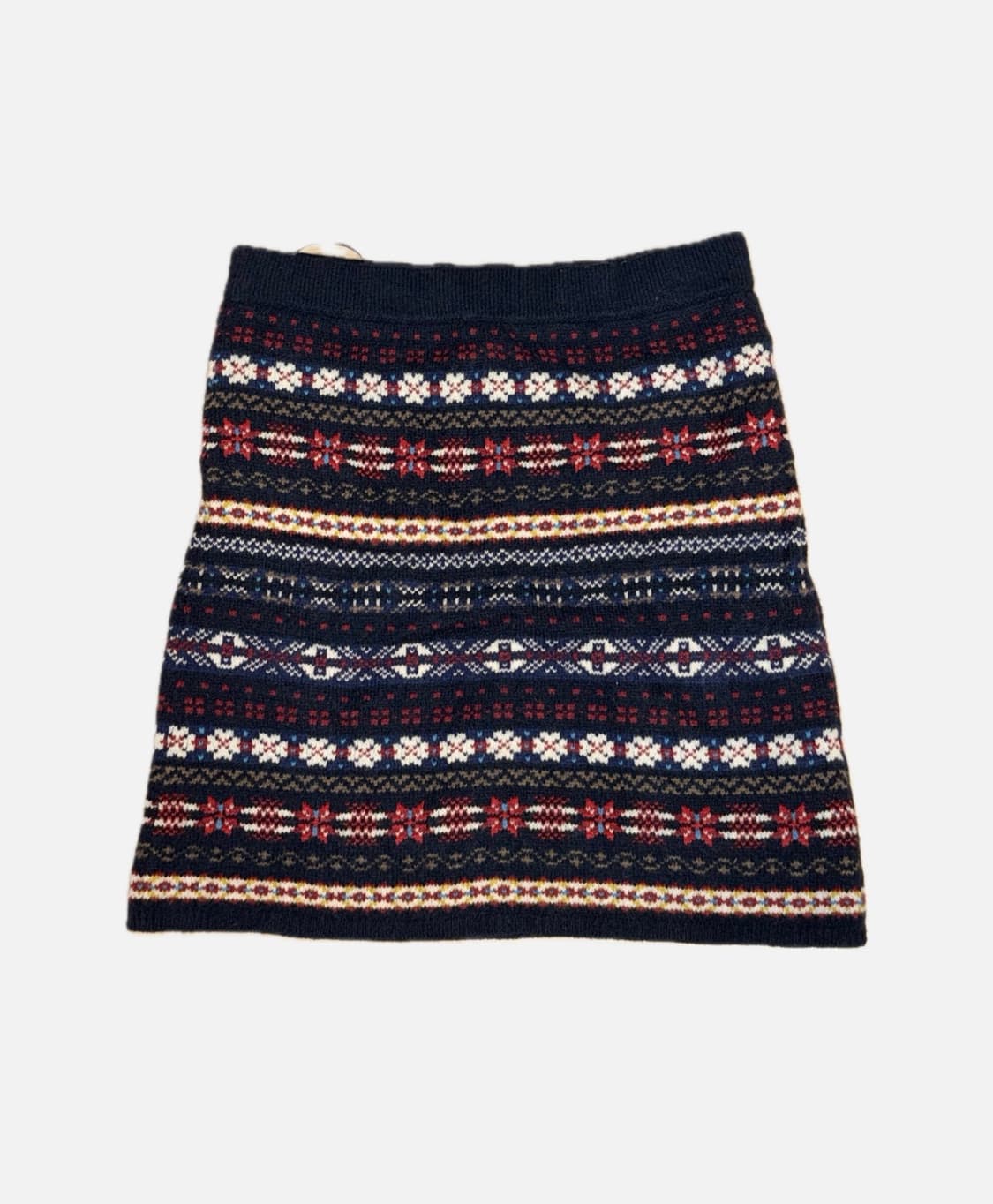 타미힐피거 노르딕 울 캐시미어 페어아일 니트 패턴 스커트 S 상품이미지3