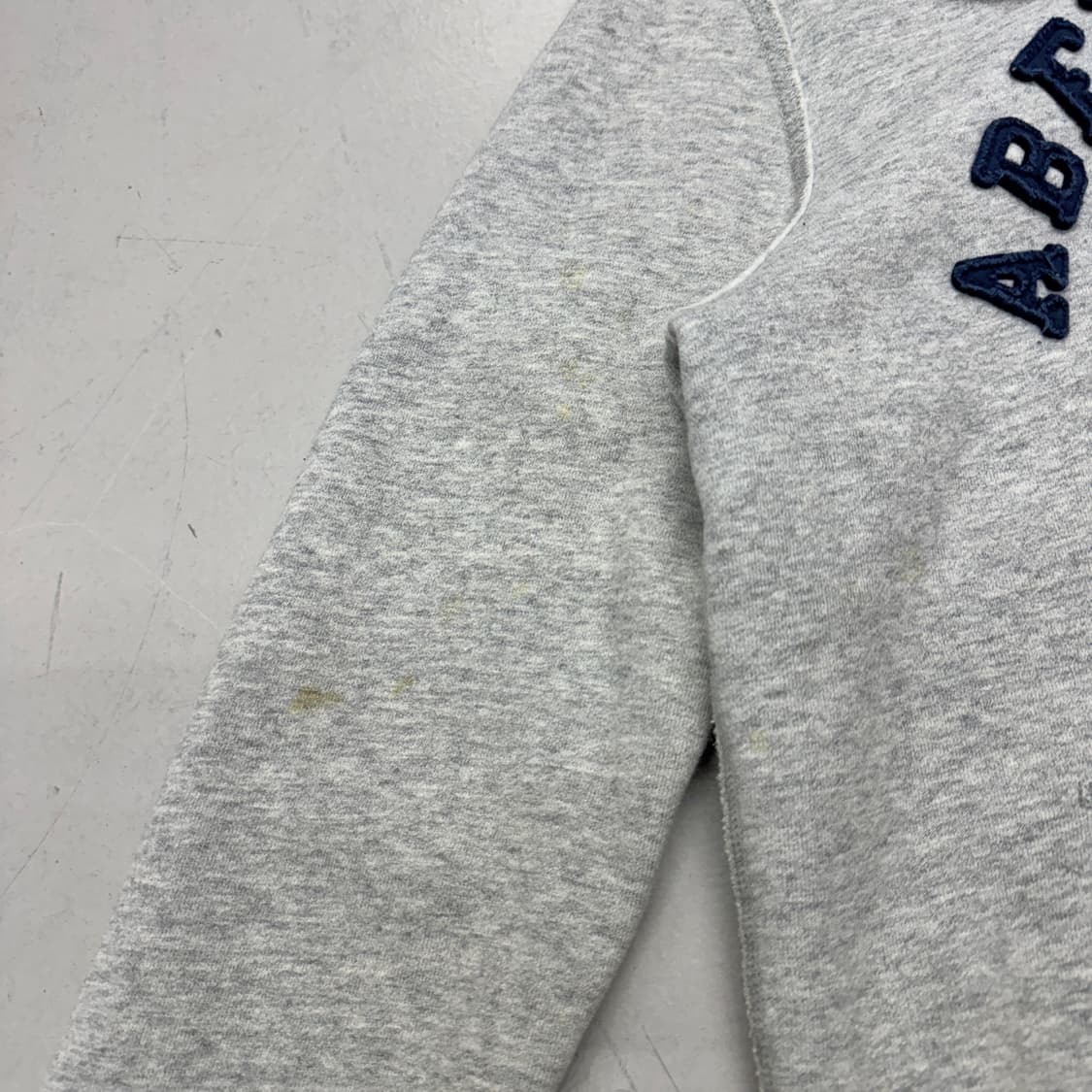 아베크롬비 Y2K 아치로고 후드집업 그레이 상품이미지4