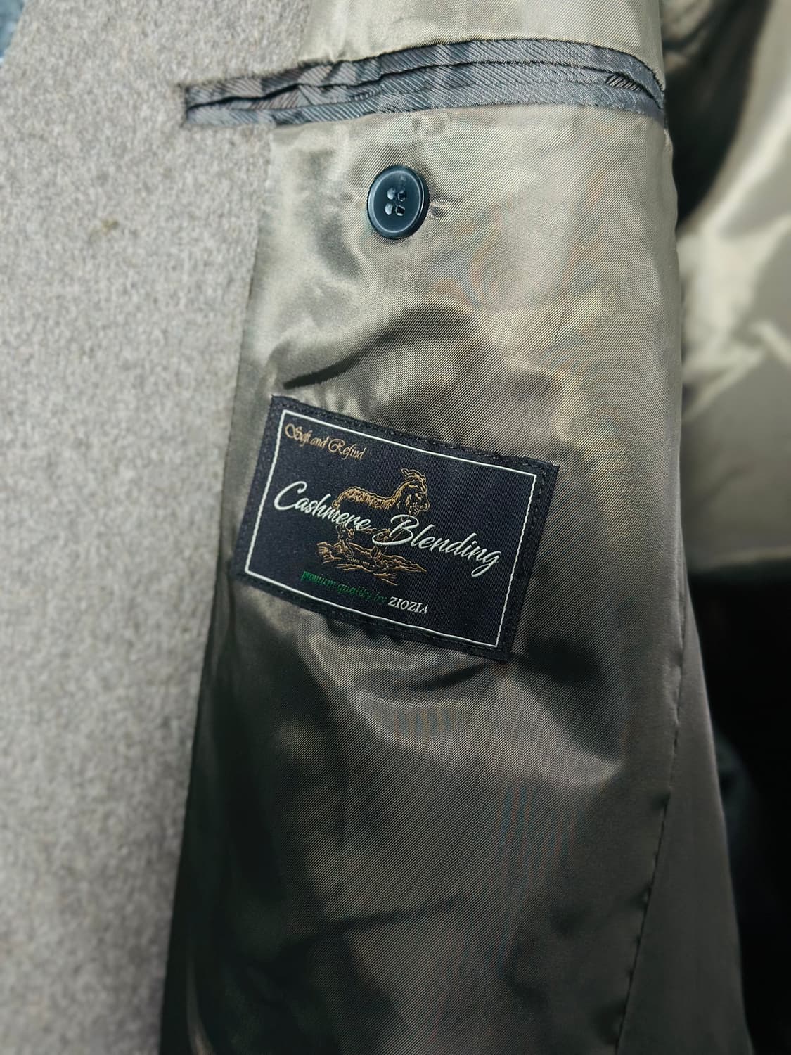 ZIOZIA 캐시미어 블렌딩 남성 코트 105 상품이미지4