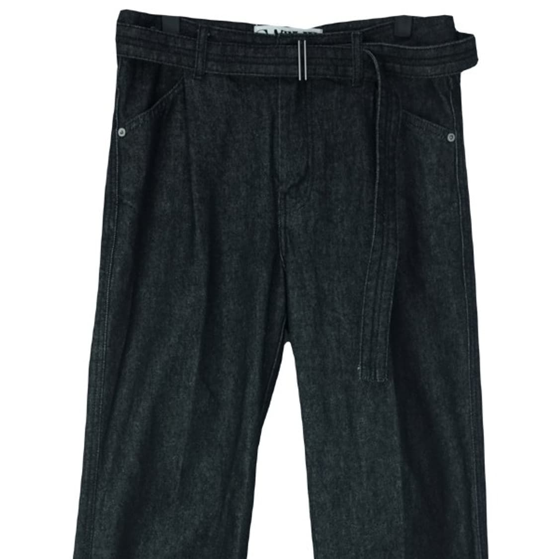 [세터] 카이엔 블랙 벨티드 데님 팬츠 M18330 상품이미지4