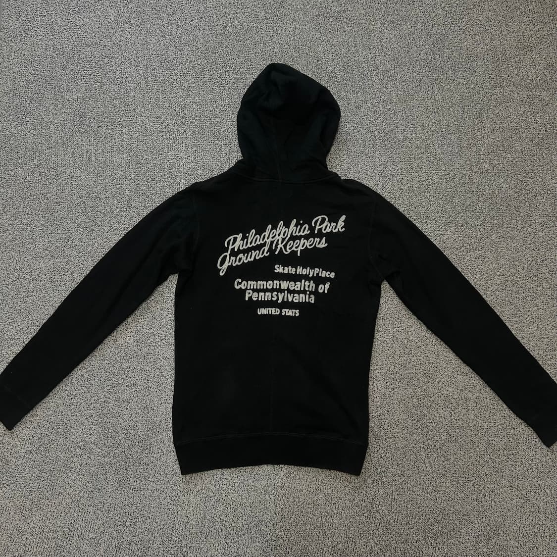 Stooge&Co Lettering black Hoodie zip-up 상품이미지1