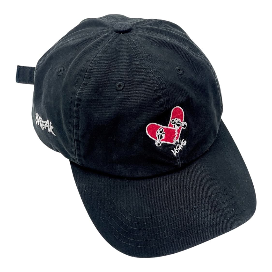 USWG 어반스웨거 하트 스케이트보드 야구 볼캡 모자 블랙 상품이미지3