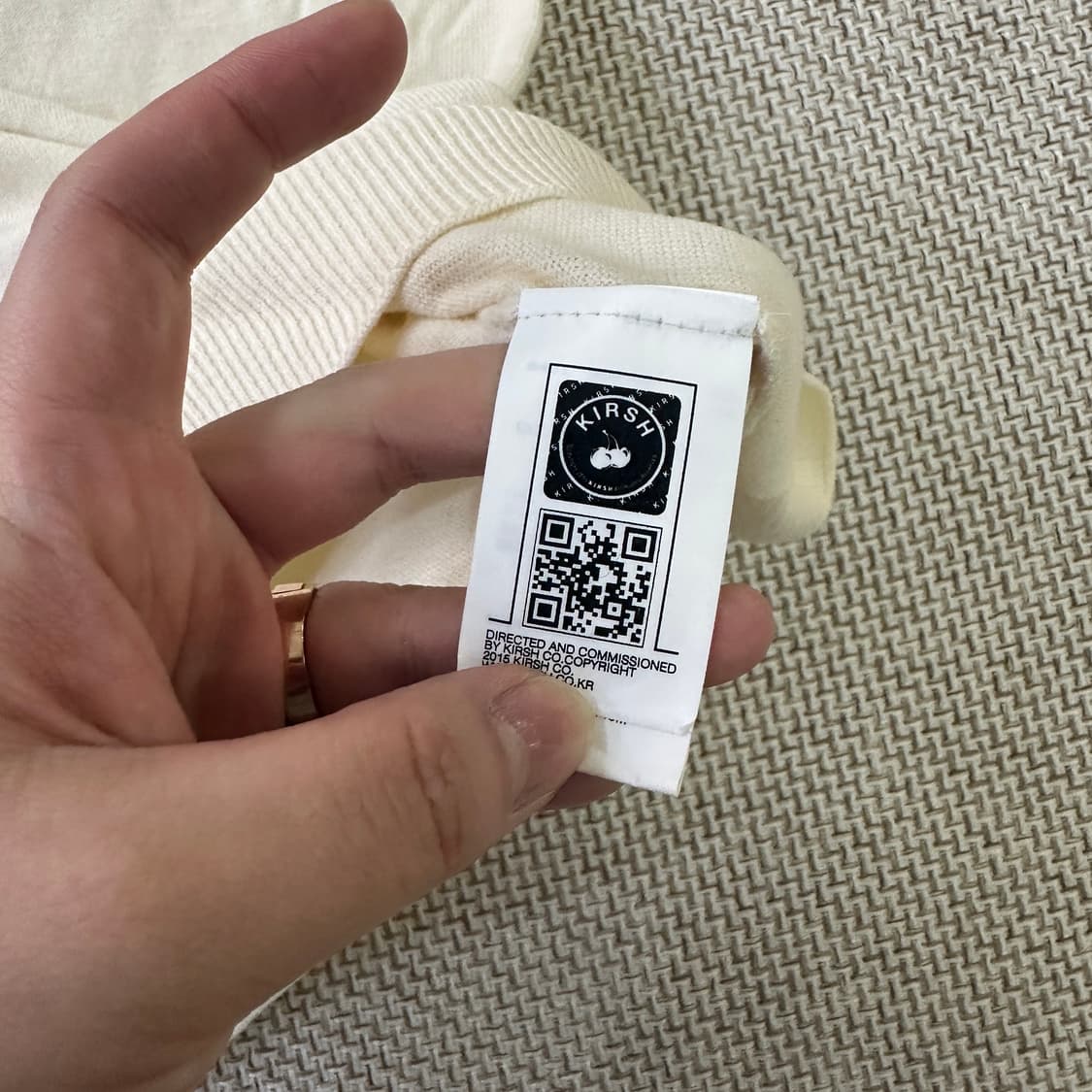 1 KIRSH 반팔 카라 니트 0413D 상품이미지3