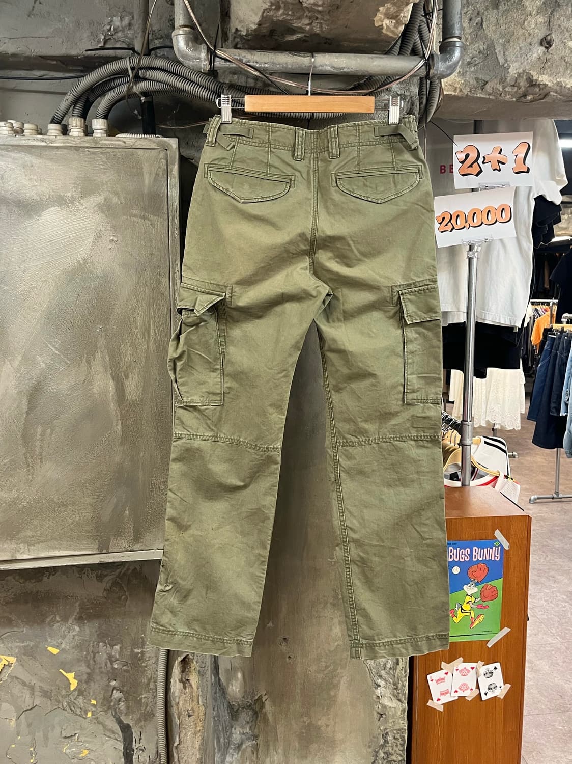 갭 코튼 카고 팬츠 카키 30 #csz3906 상품이미지2