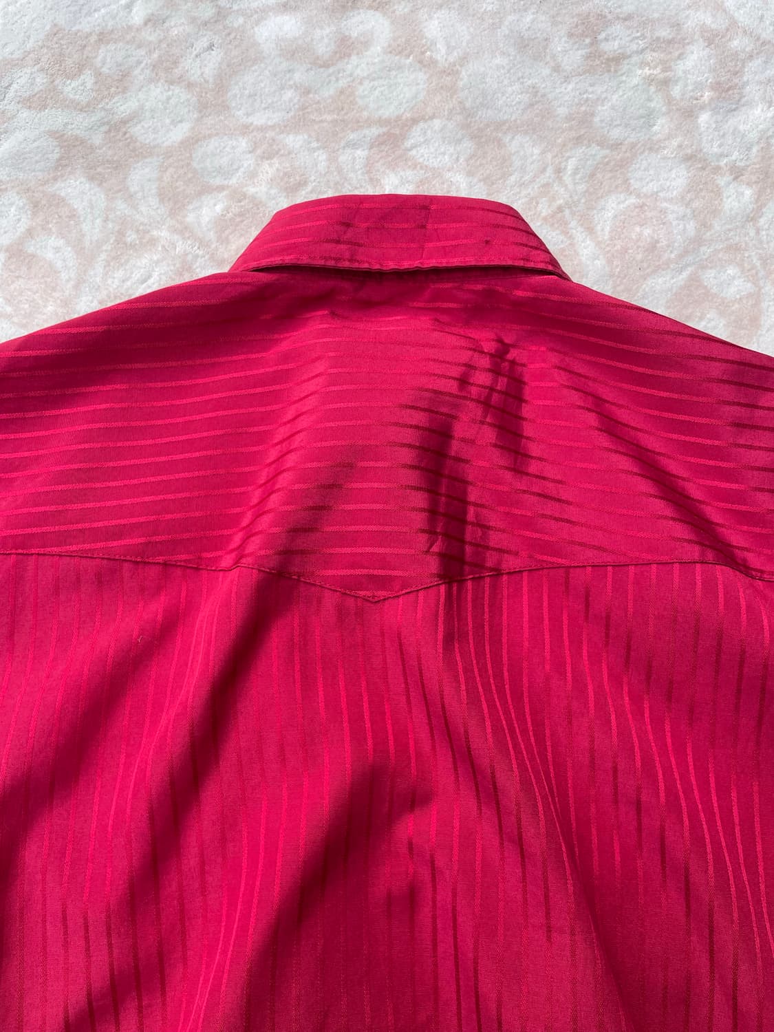 랭글러 실크 스트라이프 레드 웨스턴 셔츠 상품이미지6