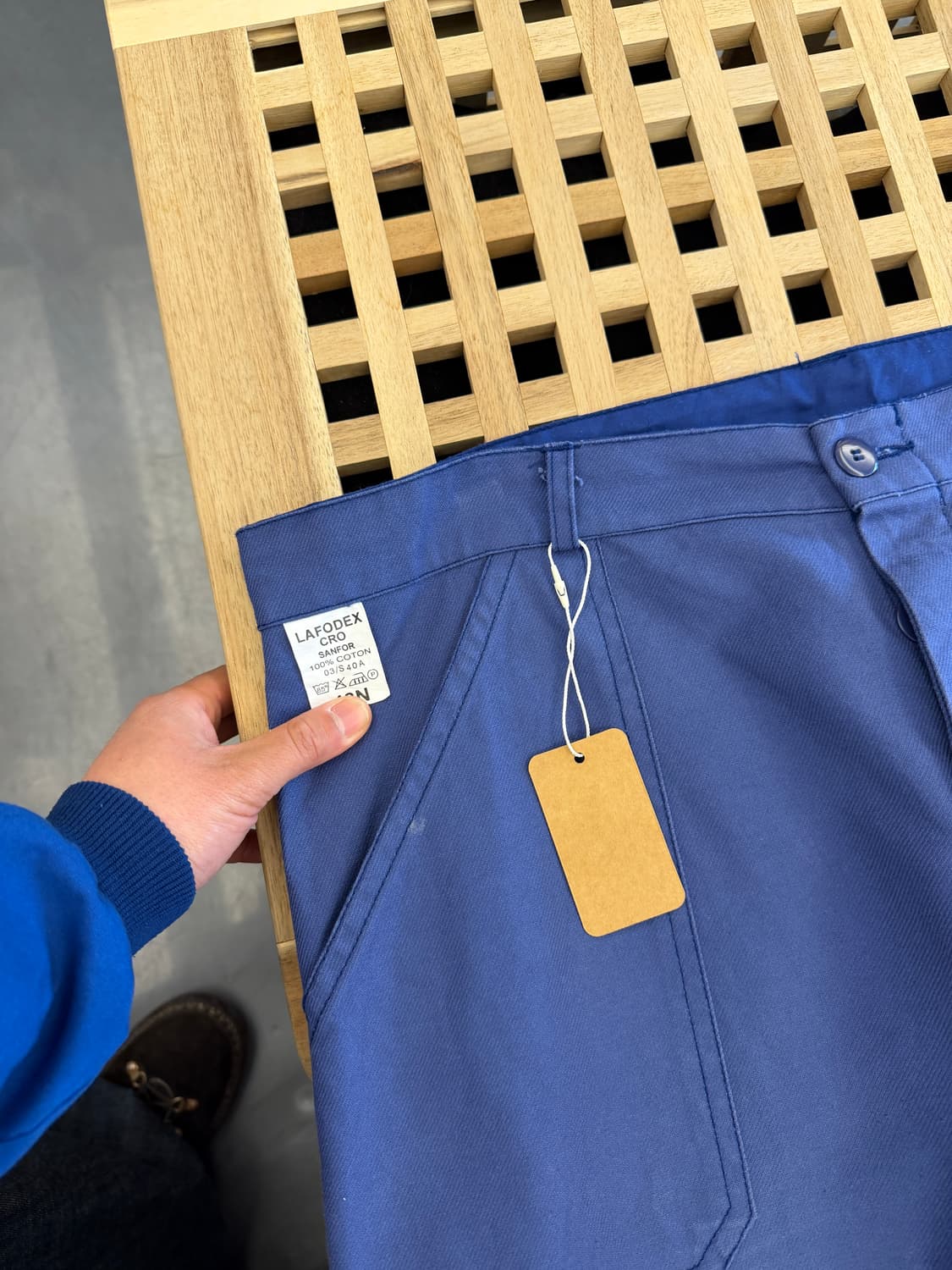 WASHED VINTAGE NAVY FRENCH WORK 프렌치워크팬츠 상품이미지7