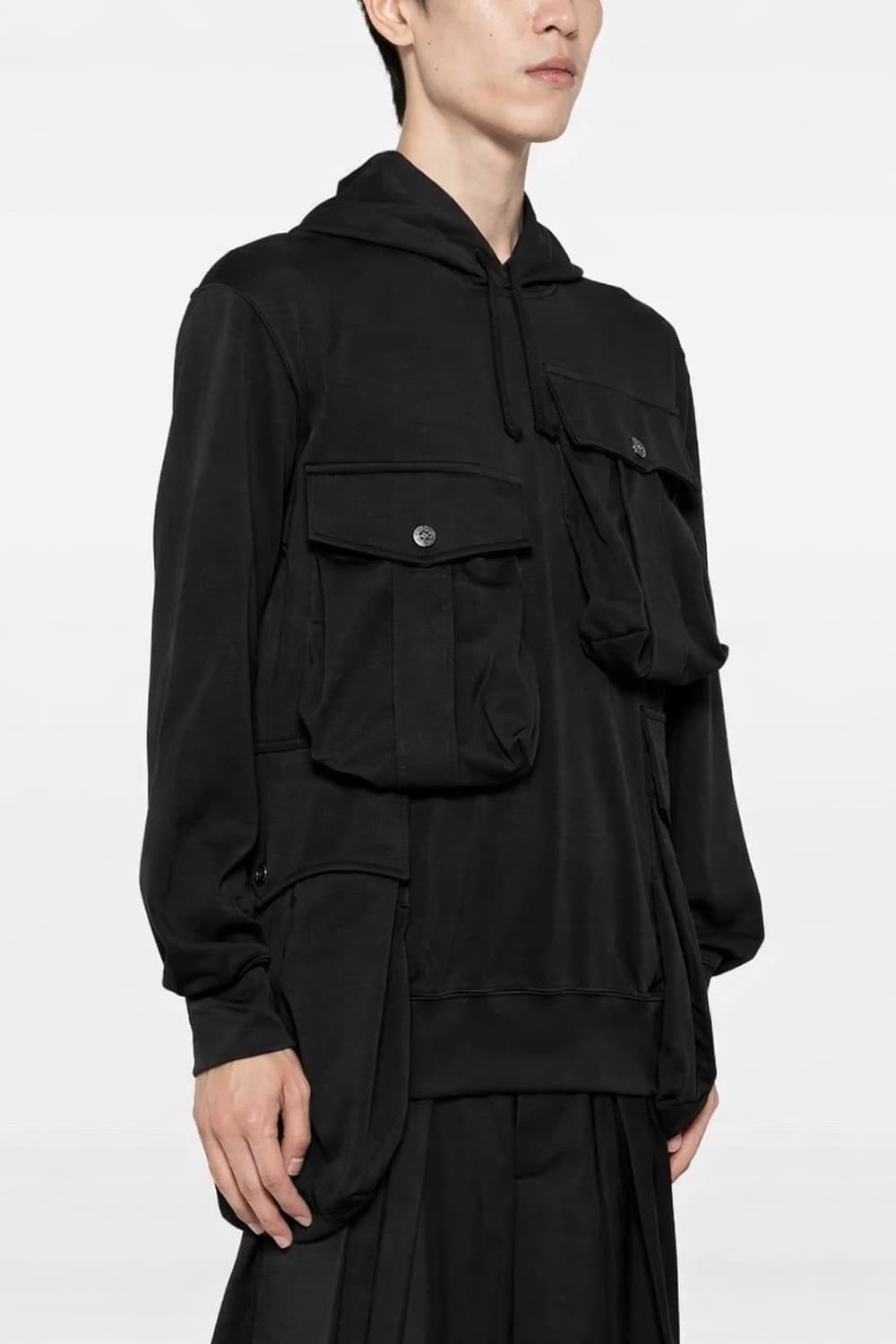 25aw 꼼데가르송 옴므플러스 폴리 포켓 후드 티셔츠s 상품이미지3