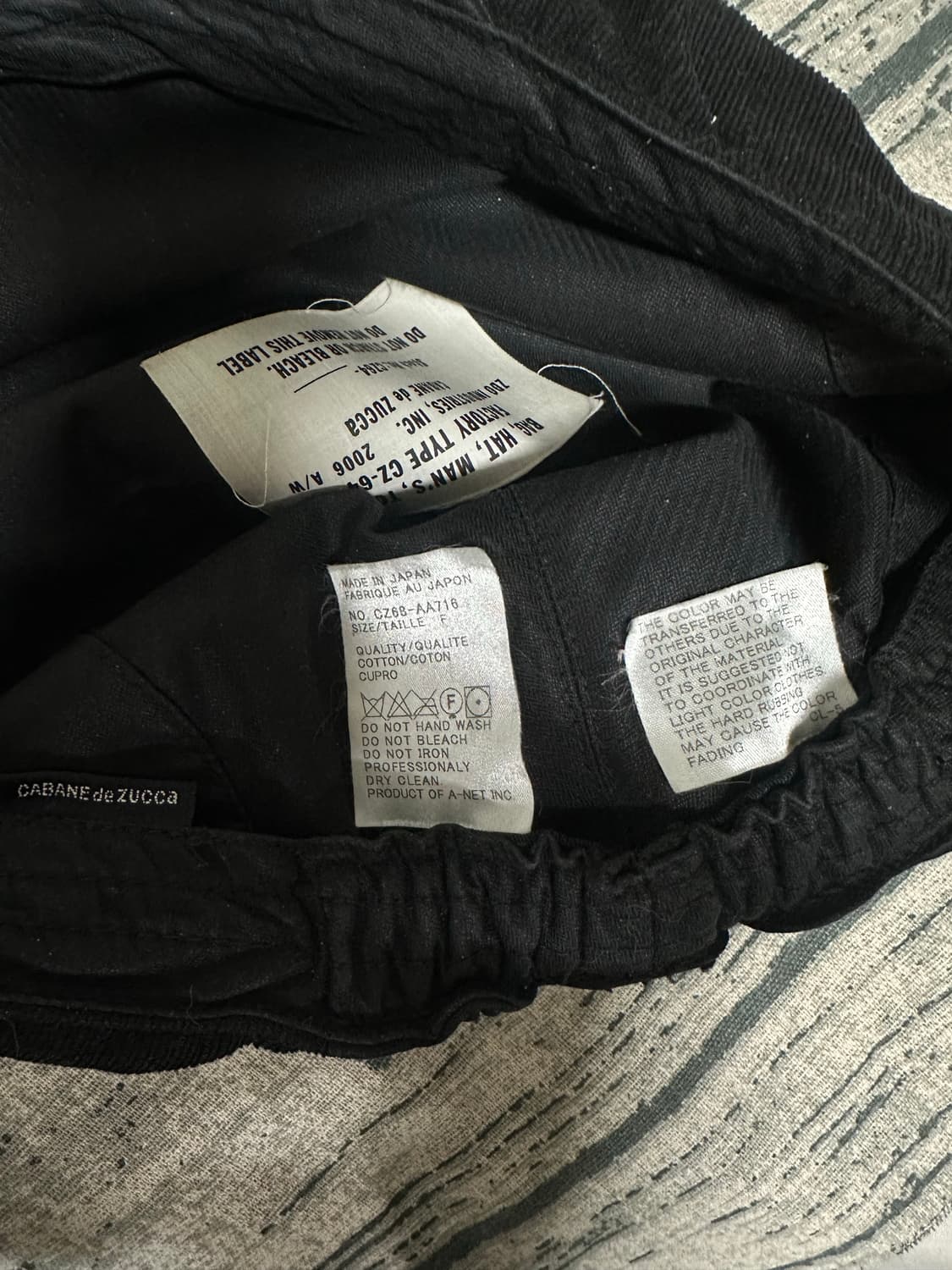 (rare) 카반 드 주카 06 aw 코튼 큐프로 혼방 소프트 헌팅캡 상품이미지8