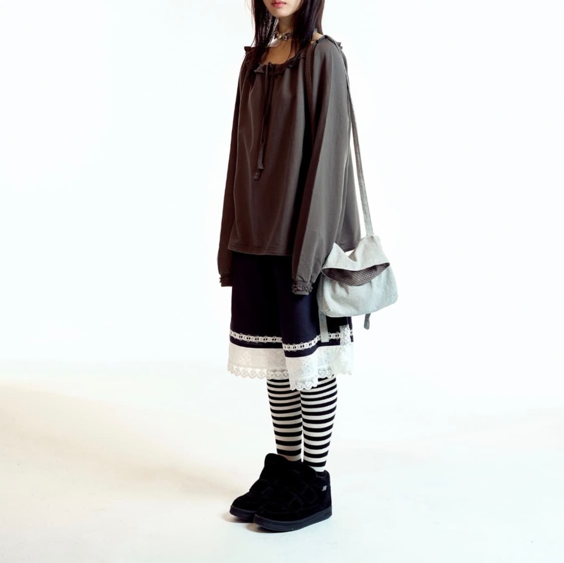 (새상품) 코이세이오 드로우스트링 차콜 1사이즈 상품이미지5