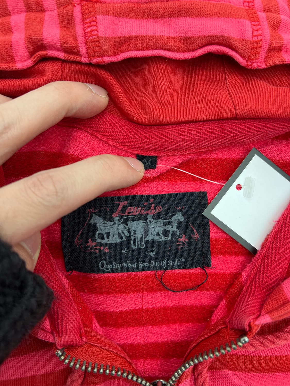 리바이스 스트라이프 후드집업 상품이미지3