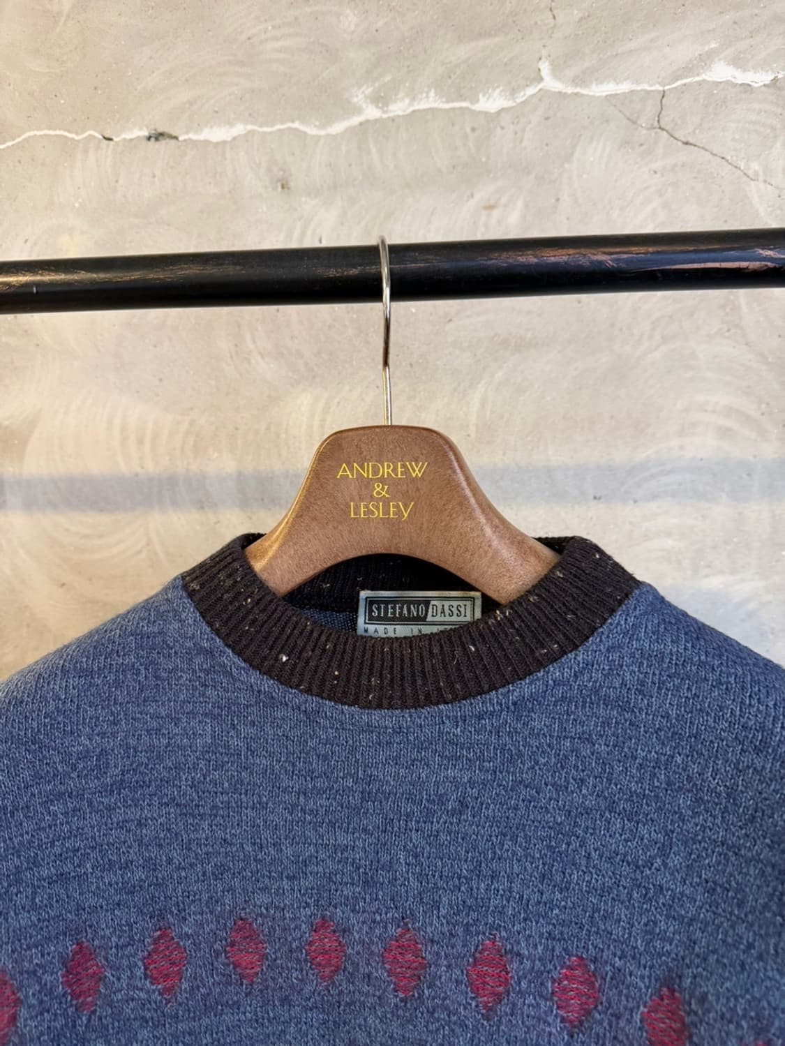 STEFANO DASSI 그래픽 니트 105 상품이미지2