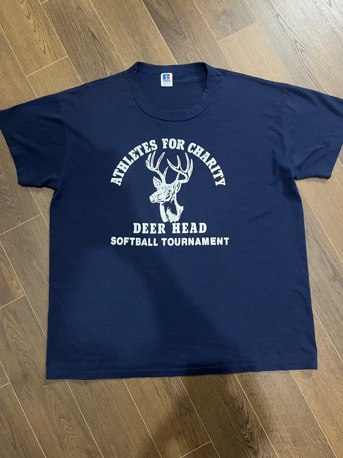 (XL) 90s Made in USA 러셀 반팔 티셔츠 상품이미지1