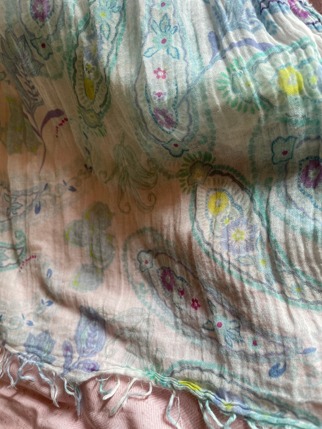 하늘빛 스카프 상품이미지2