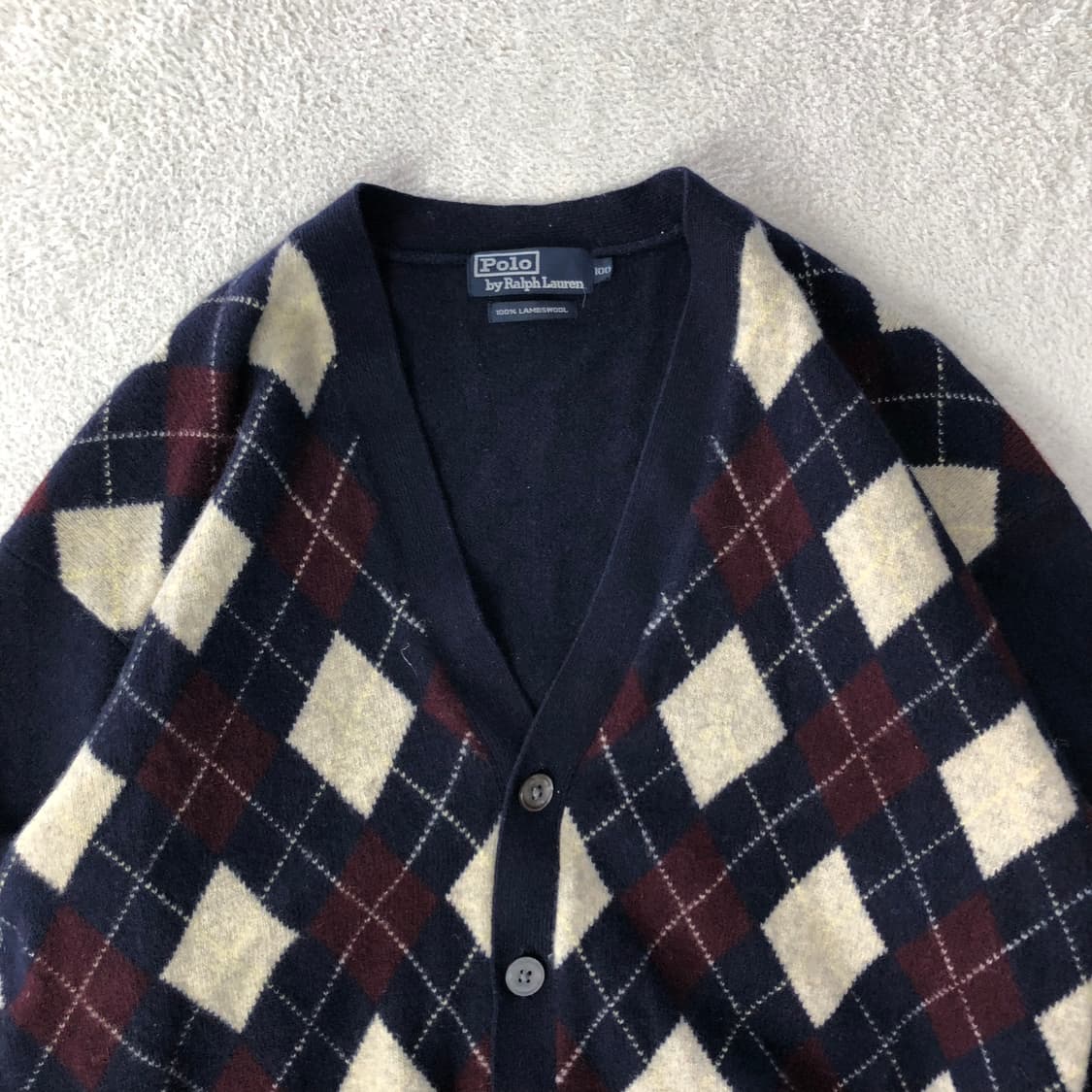 폴로랄프로렌 아가일 니트 가디건 상품이미지4
