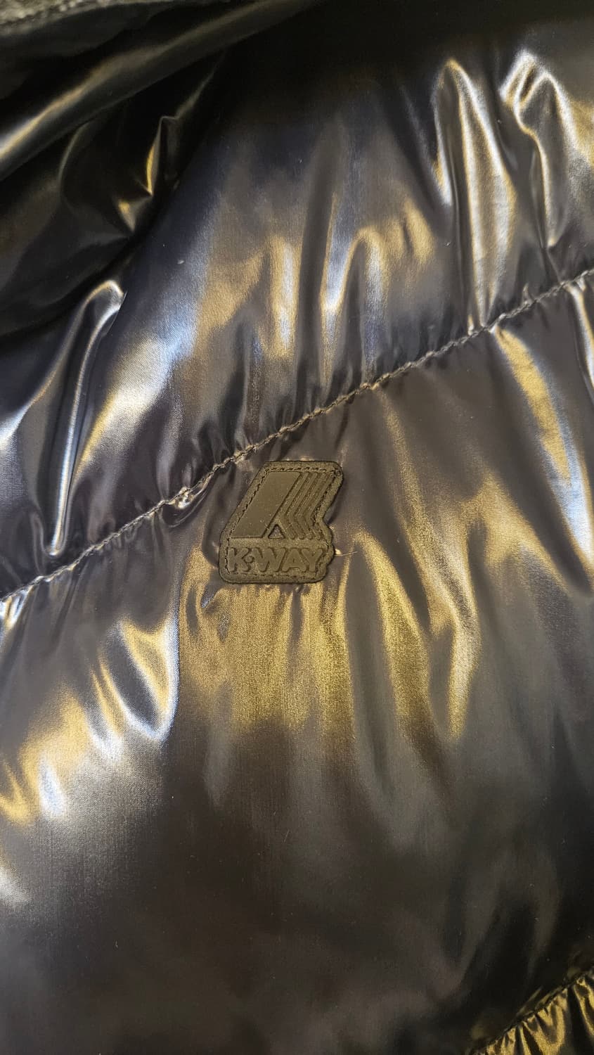 K-WAY(까웨) 블랙 유광&울소재 리버서블 덕다운( XXL) 상품이미지5