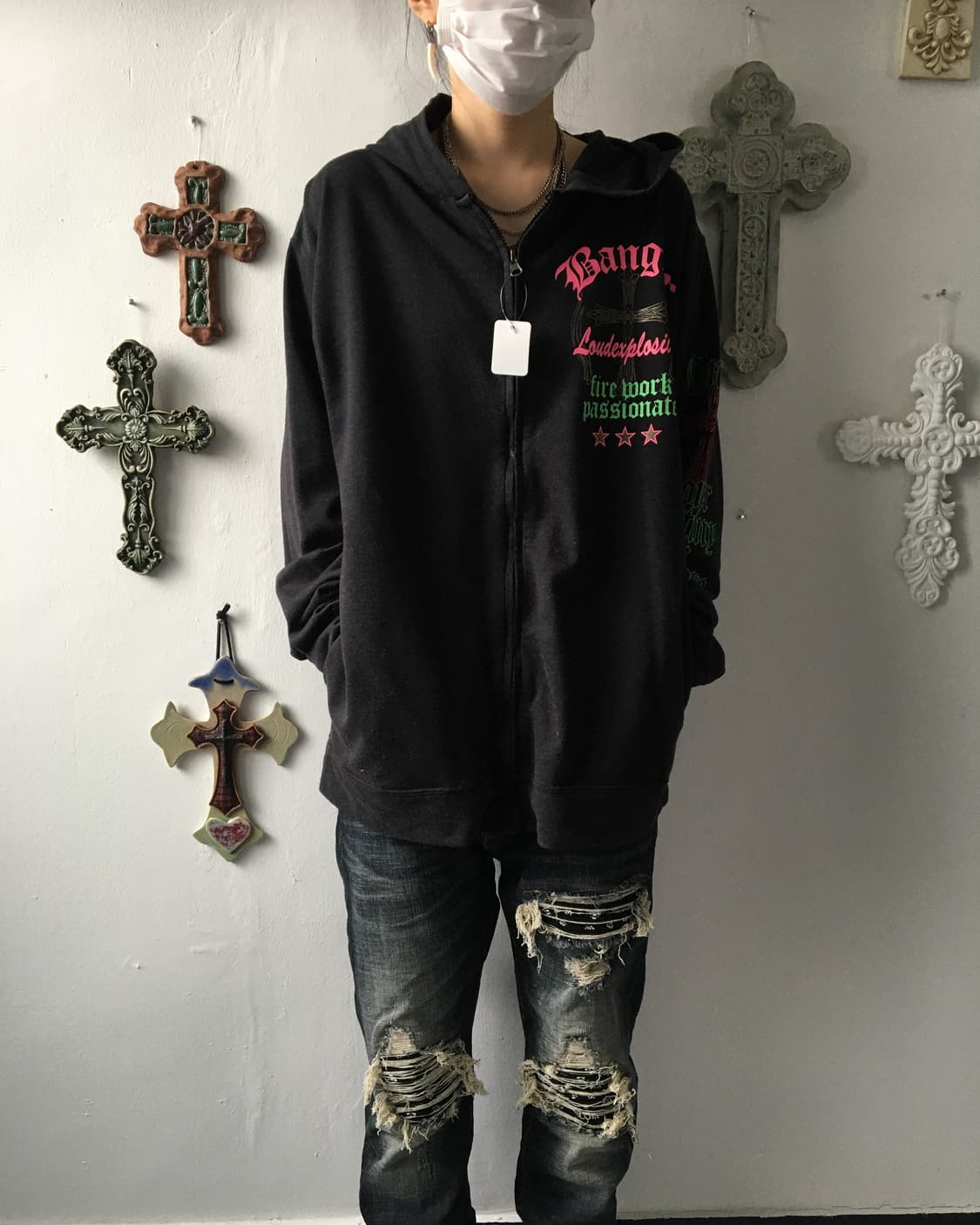 Printing hood zip up 상품이미지6