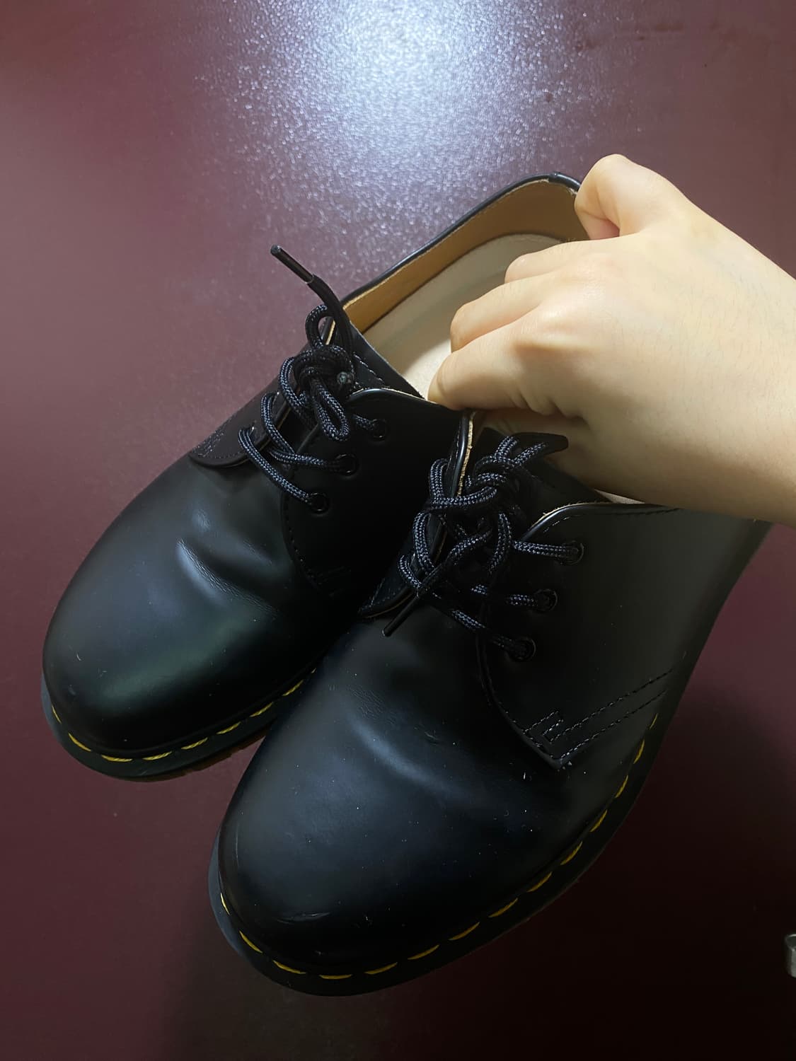 ⭐️상태최상⭐️ 닥터마틴 1461 3홀 스무스 250 상품이미지1